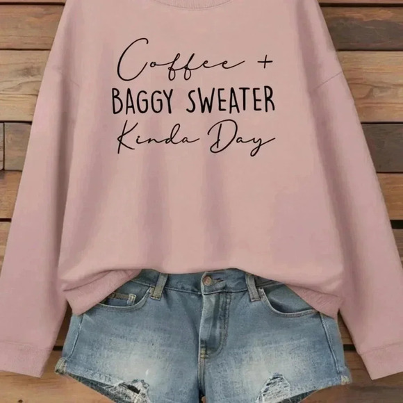 Tops - Casual Graohic Round Neck Hoodie